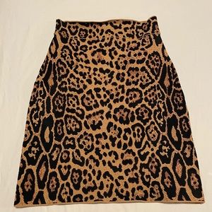 BCBGMAXAZRIA Stretch skirt highwaist LEOPARD PRINT